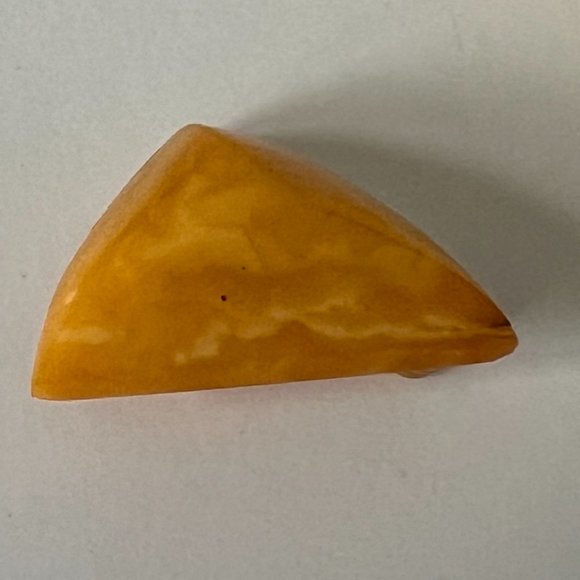 VintageBaltic Amber Butterscotch White Brooch USSR Soviet 1967 NWT - Picture 6 of 9